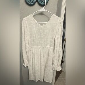 Painted Threads Textured white dress size small